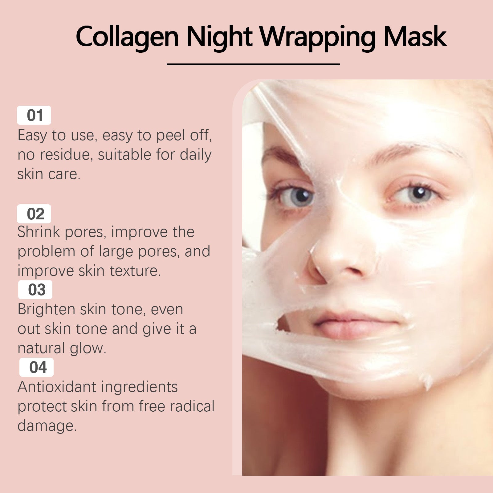 Collagen Tearing Facial Moisturizing Cleansing Mask